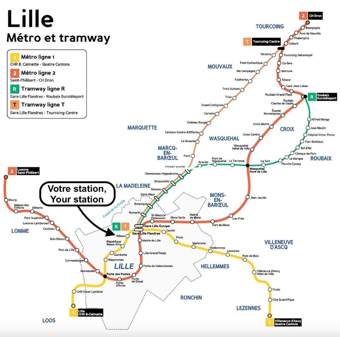 Vieux Lille Triplex De 100 M2 Lejlighed Eksteriør billede